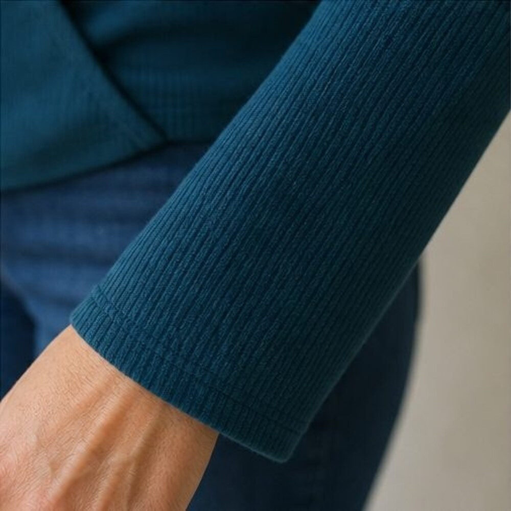 Teal Ruffle Blouse - Picture 5 of 6